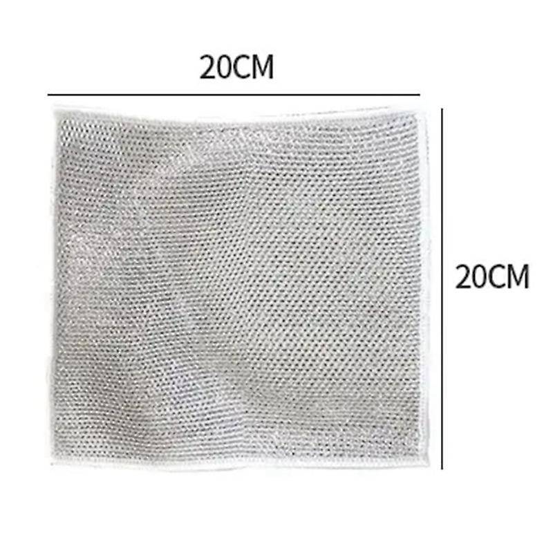 20pcs Multipurpose Wire Dishwashing Rags for Wet and Dry, Non-scratch Wire Dishcloth, Steel Wire Di