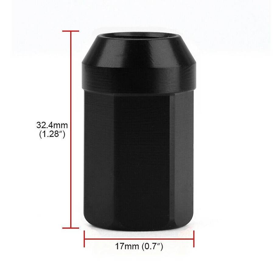 20PCS Wheel Lug Nuts M12X1.25 Wheel Bolts Nut 7075-T6 Aluminum, Black
