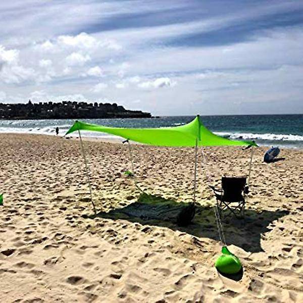 210x210Cm Outdoor Beach Canopy Shade Tent Camping Cool Sunscreen Uv Canopy Portable Camping Fishing