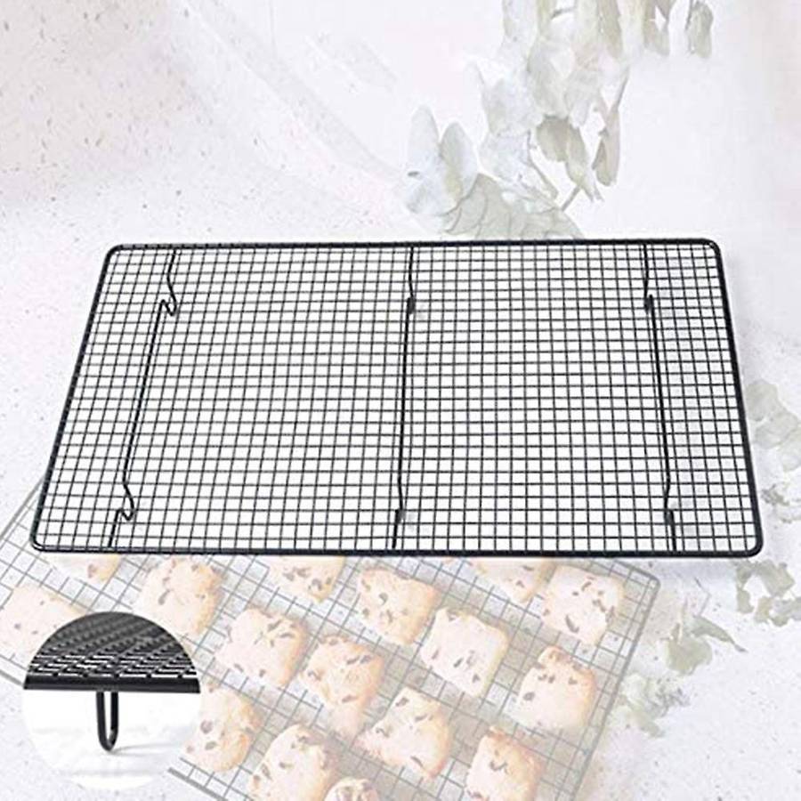 Cooling Rack Cake Rack Carbon Steel Kitchen Rack Roasting Rack for Cooling Down and Roasting 46 x 26