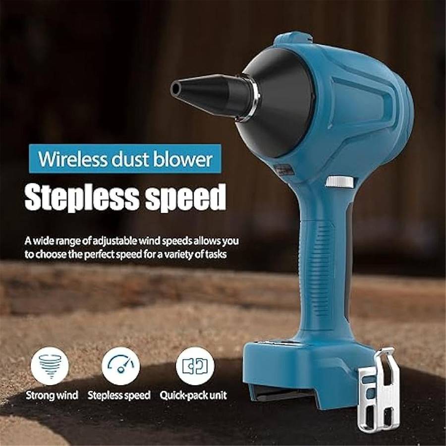 Cordless Air Duster for 18v Battery, 40000rpm Compressed Air Duster for Garages/sawmill Room/worksho