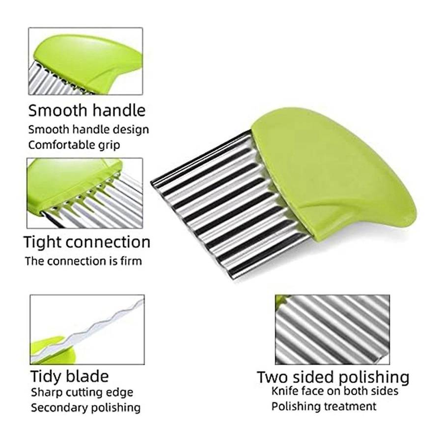 Crinkle Cutter,wavy Potato Knife,crinkle Fry Cutter,stainless Potato Cucumber Wavy Edged,crinkle Cut