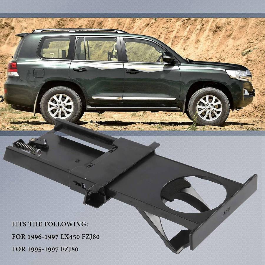 Dash Retractable Cup Holder Compatible Toyota Land Cruiser 80 Series 95-96