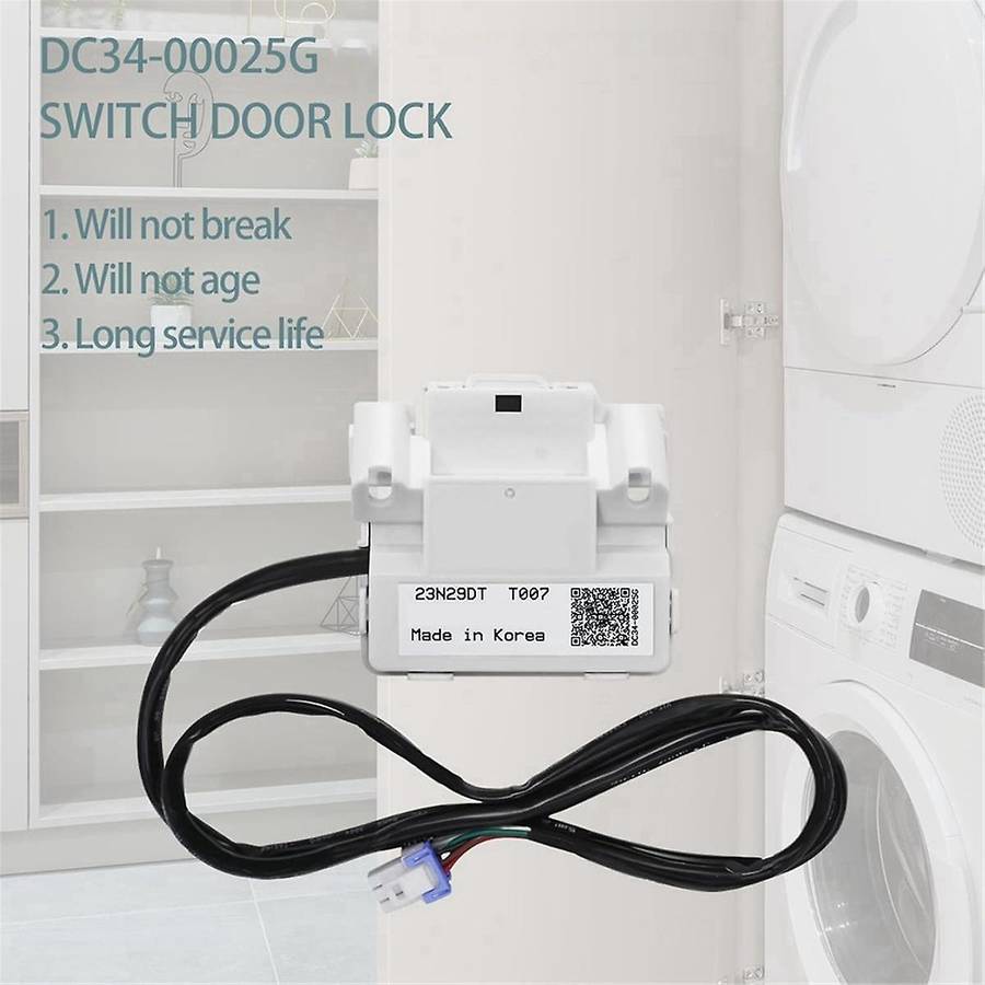 DC34-00025G Switch Door Lock AP6884125 PS12720530 EAP12720530 for WA50R5200AW/US WA50R5400AW/US Wash