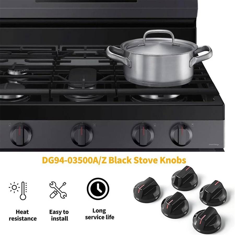 DG94-03500A/Z Stove Knob Replacement Parts for Stove Parts DG94-03500U Burner Knob for NX60T811SS NX