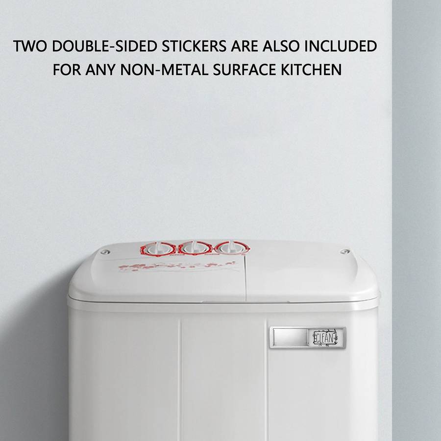 Dishwasher Magnet Clean Dirty Sign Indicator, Universal Kitchen Dishwasher Refrigerator Magnet, Str