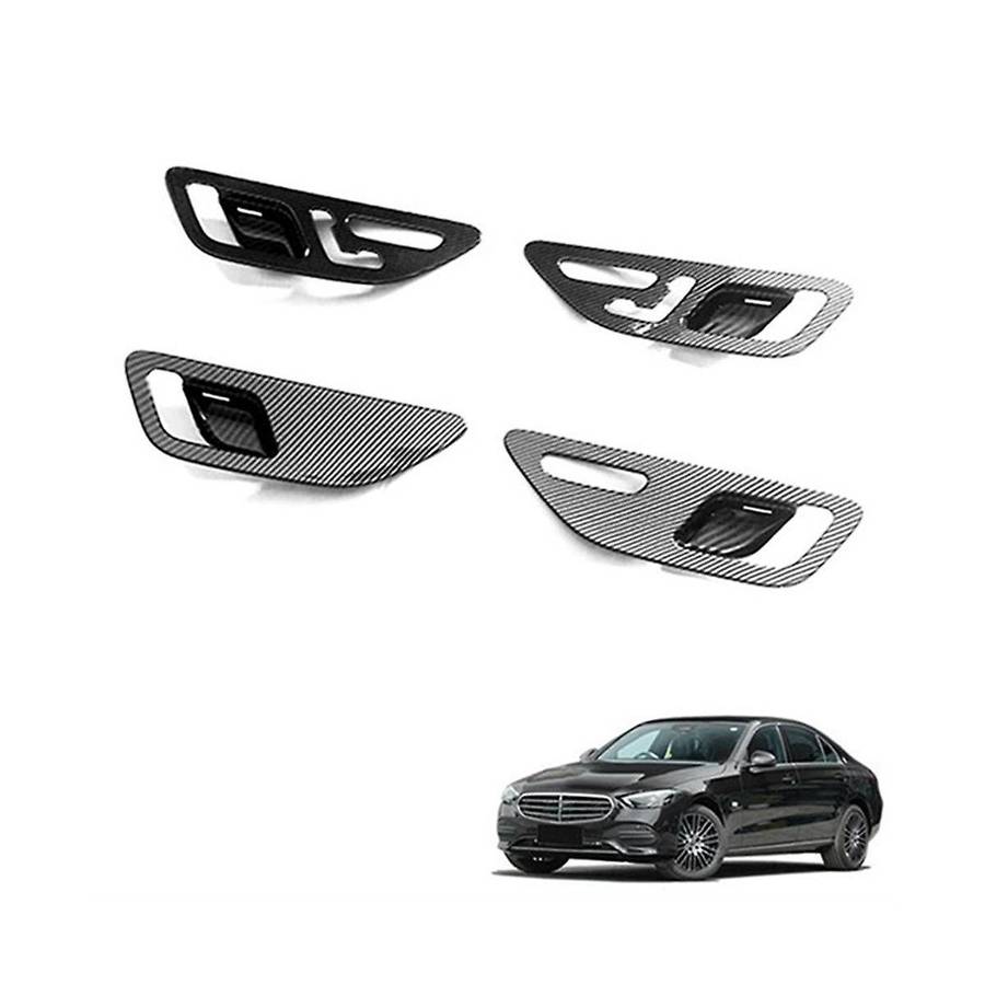 Door Handle Bowl Frame Cover Decals Carbon Pattern Decoration for C Class W206 Glc 2022 2023