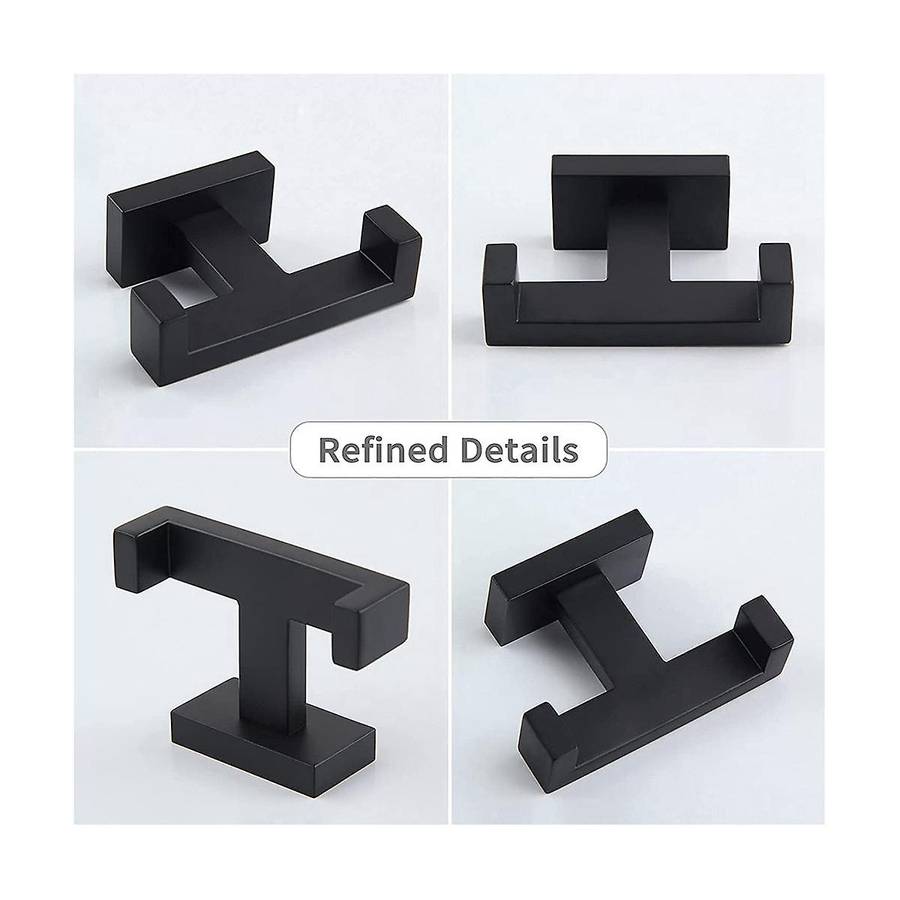 Double Towel Hook , Stainless Steel Shower Bath Towel Holder, Bathroom Robe Hook, Modern Wall Hook