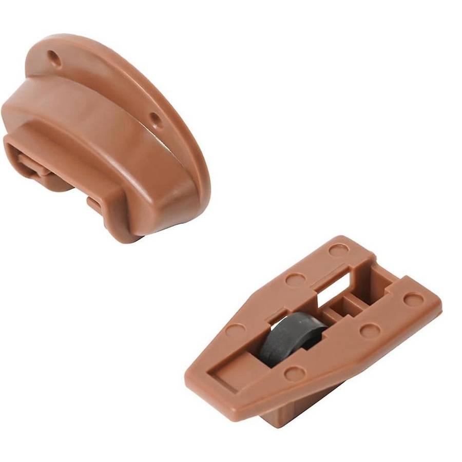 Drawer Slides Guides Plastic 10Pairs with Roller Undermount Drawer Slides Stopper for Dresser Drawer