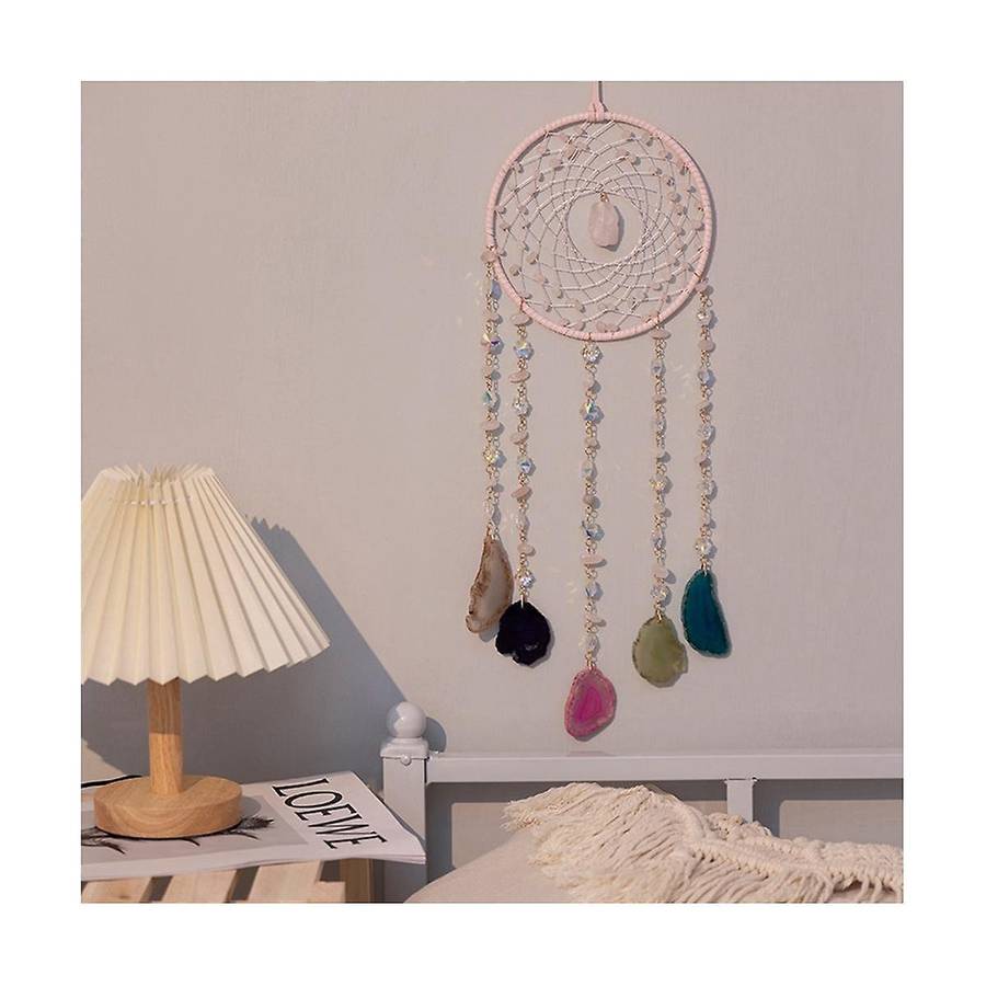 Dream Catcher Natural 7 Chakra Color Gemstone Garden Living Room Decoration Wind Chime Wall Decor