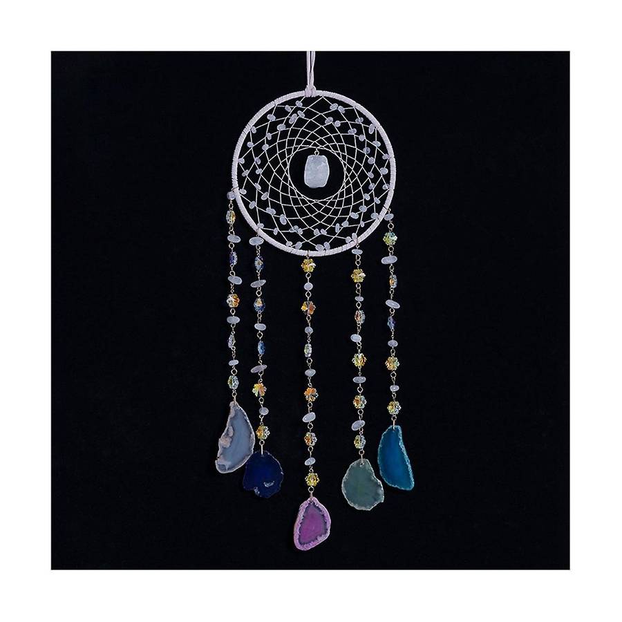 Dream Catcher Natural 7 Chakra Color Gemstone Garden Living Room Decoration Wind Chime Wall Decor