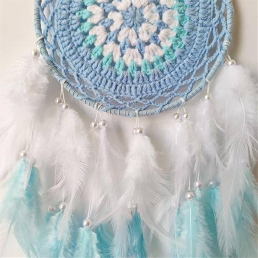 Dream Catcher Blue Dream Catcher for Bedroom Handmade Dreamcatcher Ornaments for Bedroom Wall Hangin