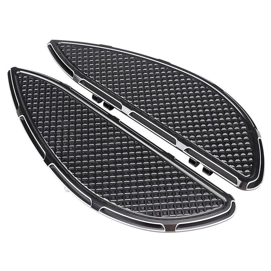 Driver Stretched Floorboards Foot Boards for Glide Dyna FLD