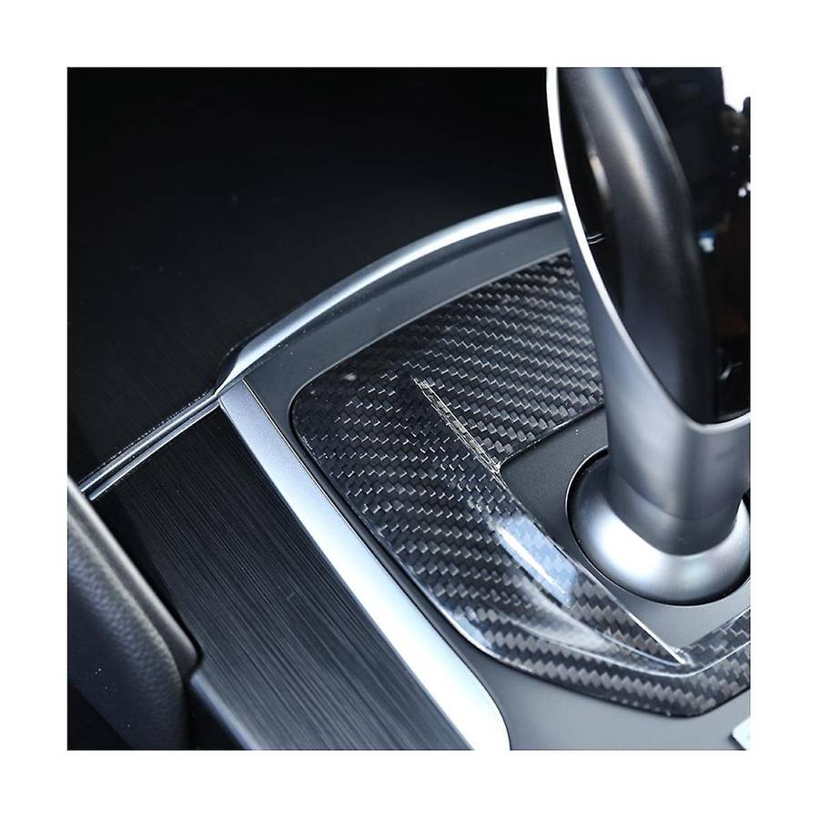 Dry Carbon Fiber Car Center Console Gear Shift Panel Cover Trim Sticker for 2017-2019 Accessories
