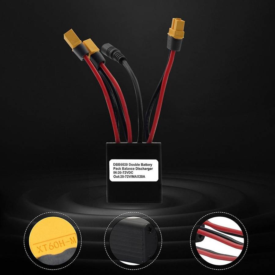 Dual Battery Discharge Converter Connection Adapter 12V-72V 30A Module Balanced Discharge