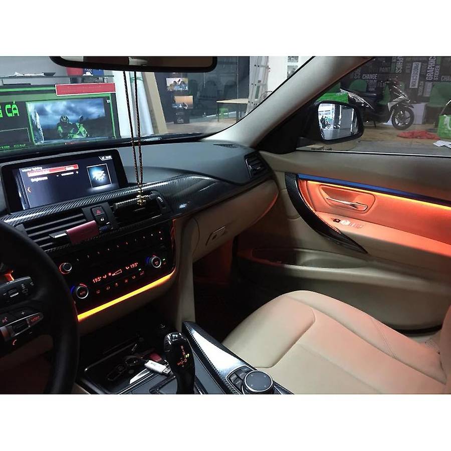 Dual Color LED Car Door Dash Panel Atmosphere Decor Light Strip for M3 Series F30 F35 3GT