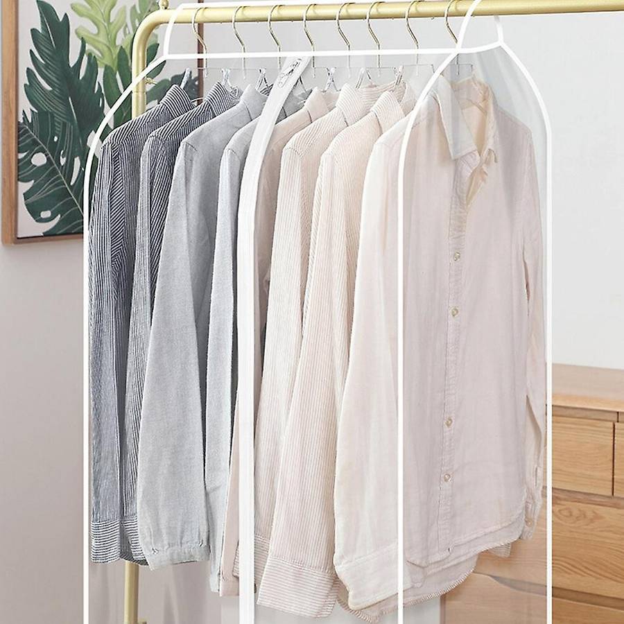 Dust Cover Clothes Hanging Bag Garment Suit Dustproof Wardrobe Storage Organizer Storage Bags Househ