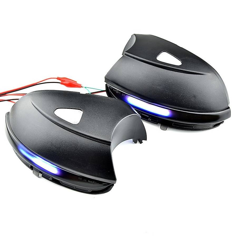 Dynamic Side Mirror Blinker Turn Signal Light Compatible for B7 CC A5 Blue Black