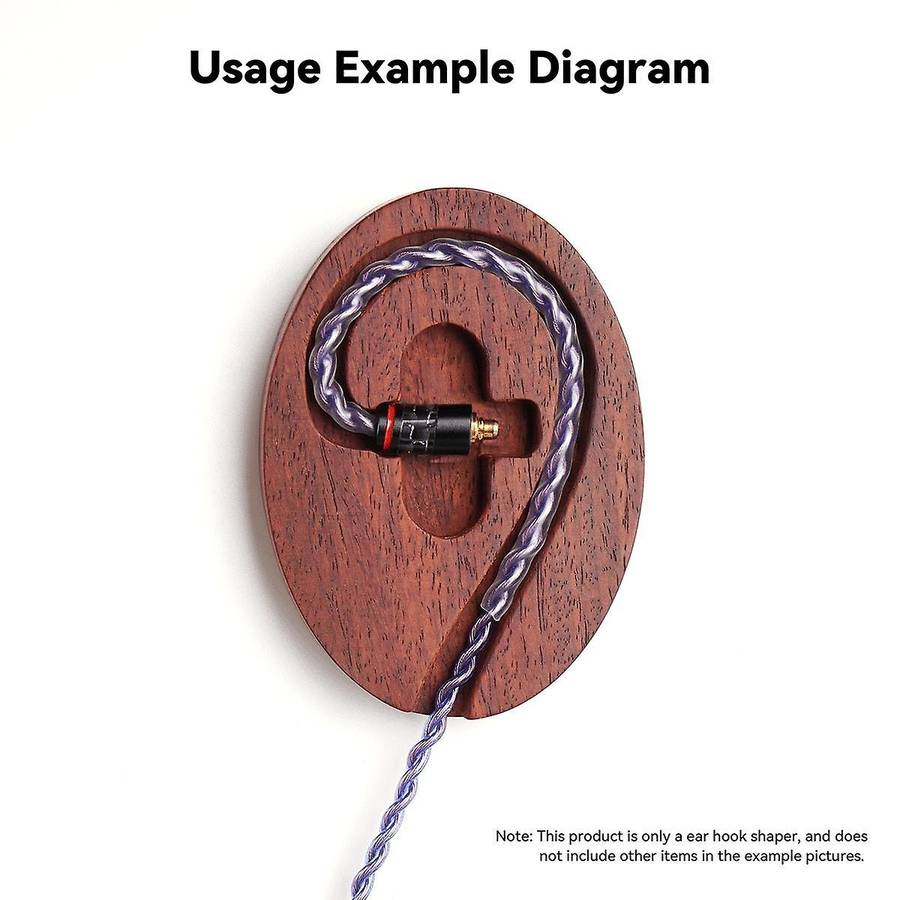 Earpone Cable Shaper Wooden DIY Ear Hook Shaper Portable Ear Holder Accessories