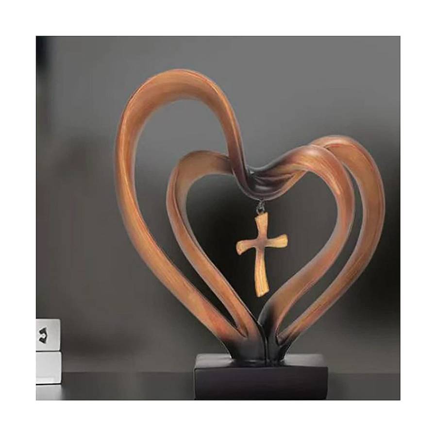 Easter Jesus Entwined Decor,with 2 , Jesus Decorations for Table Christian Standing