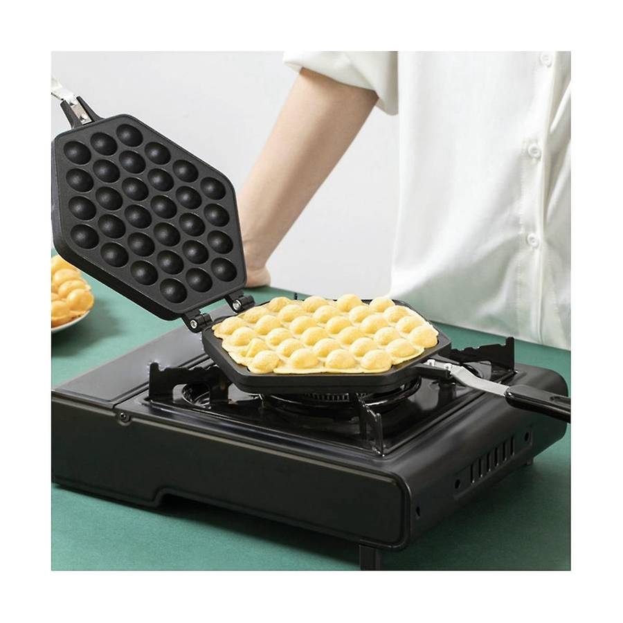 Egg Bubble Cake Baking Pan Mold Eggettes Iron Aluminum Hongkong Waffle Pan Mould Non-stick Coating D