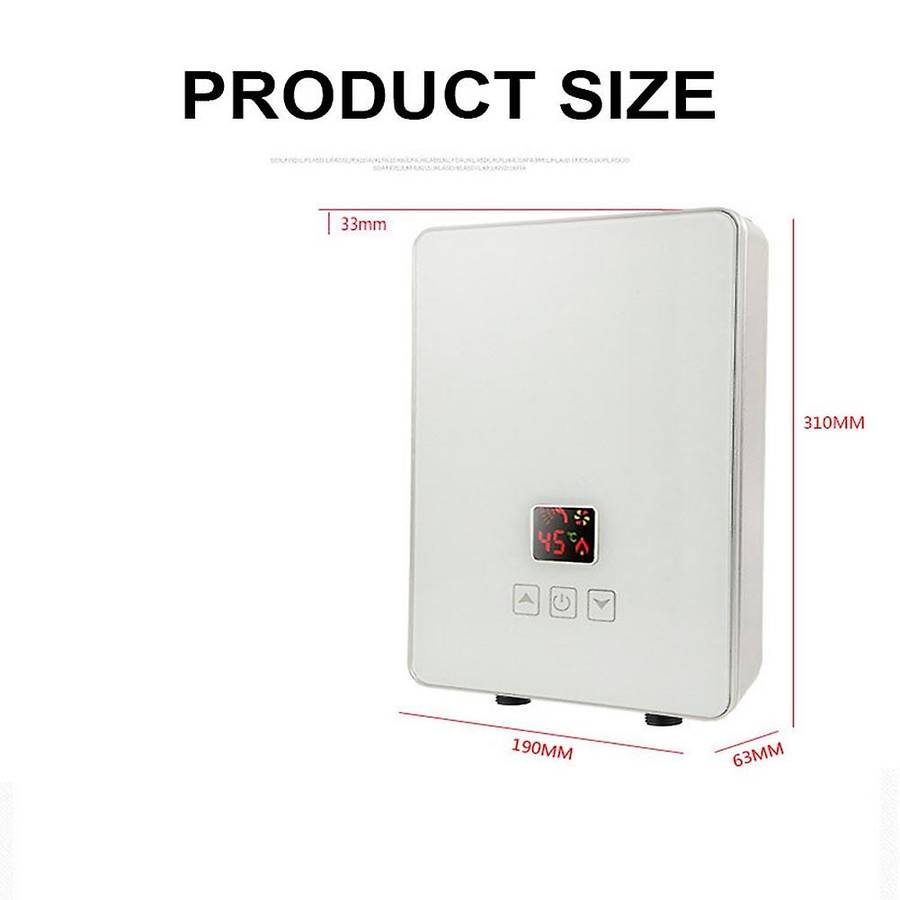 Electric 5.5Kw Point-Of-Use Digital Display Instants Hot Water Heater with Overheating Protection EU