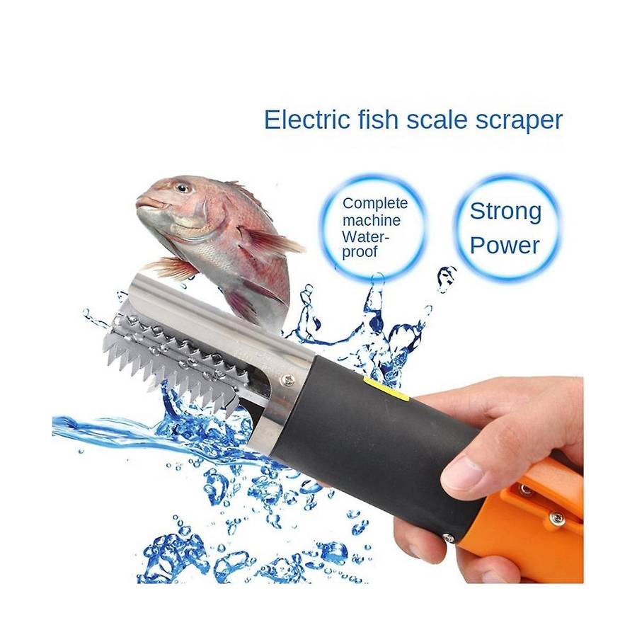 Electric Fish Scaler 6800forward and Reverse Fish Scale Remover Seafood Tool Cleaner Waterproof Port
