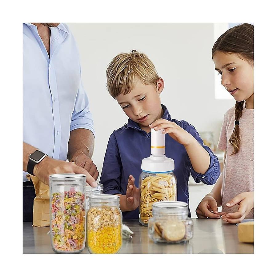 Electric Jar Vacuum - Food Vacuum Saver Can Jar Seal Pump for Jars Wide and Regular Mouth Jars
