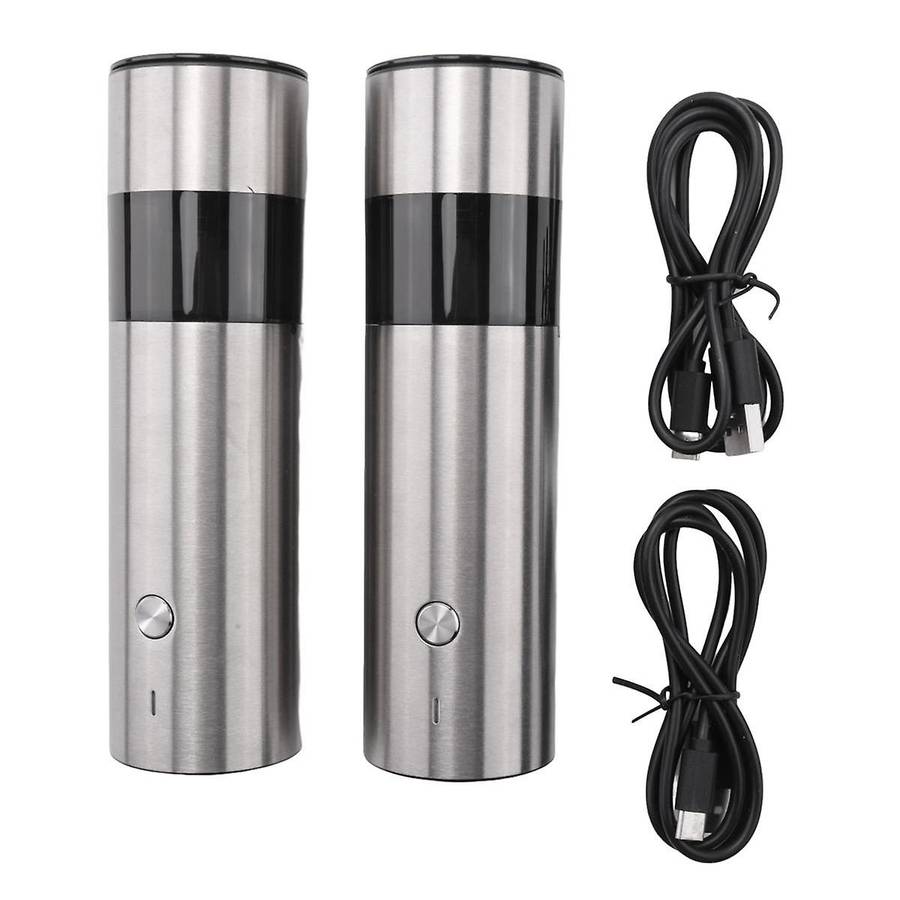 Electric Salt and Pepper Grinder, Pepper Mill, Automatic Salt and Pepper Grinder Set with Adjustable