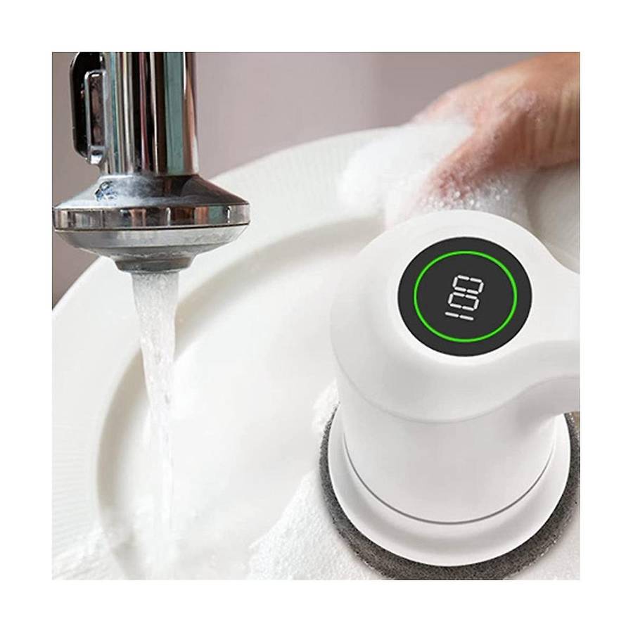 Electric Spin Scrubber for Bathroom Bathtub Cordless Power Spinning Scrub Brush Handheld Shower Cle