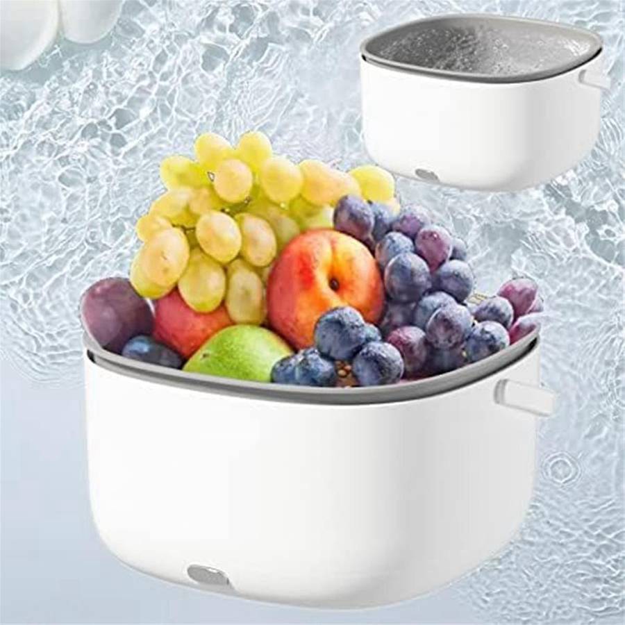 Electric Vegetable Washing Basket Kitchen Multi-function Double-layer Fruit and Vegetable Drainer Fr