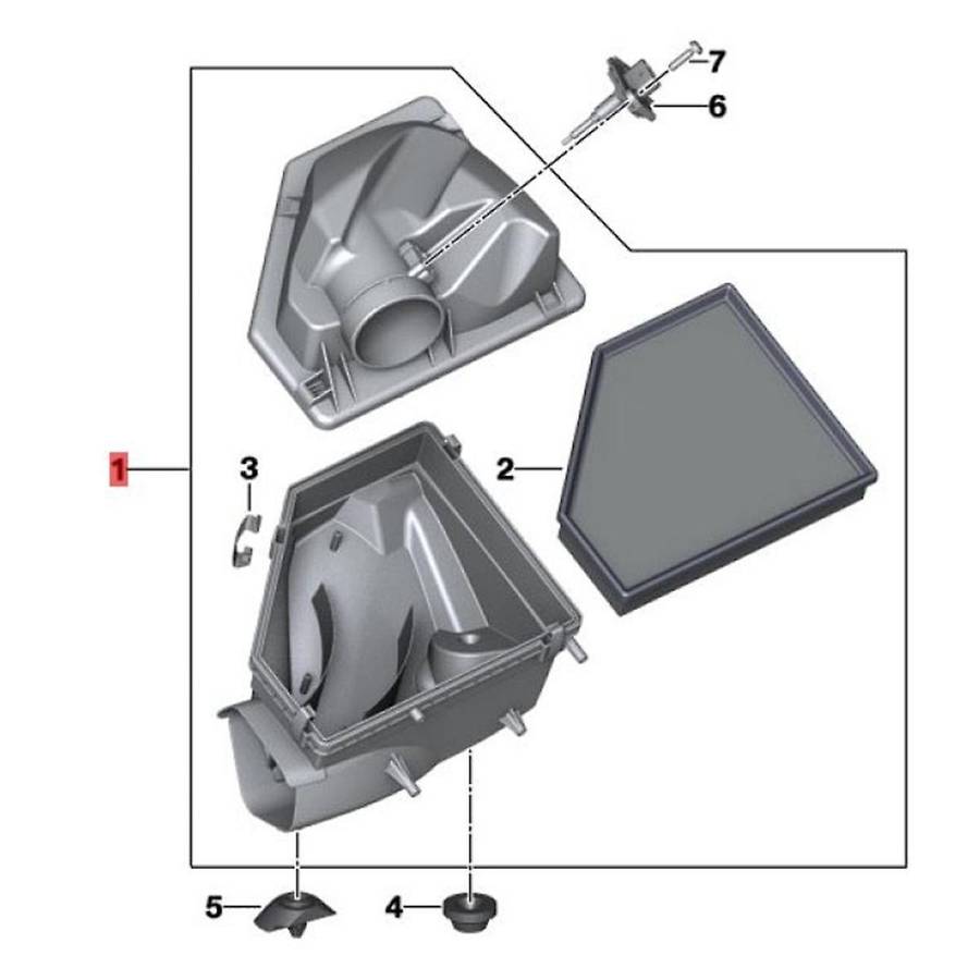 Engine Air Intake Filter Housing Box Assembly 13718580424 for 2 3 4 Series 2019-2024 G20 G21 G28 G22