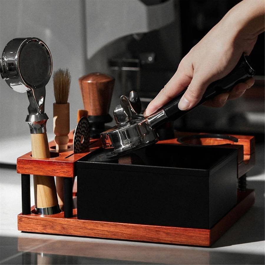 Espresso Knock Box for 51 54 58mm Espresso Accessories, Detachable Espresso Organizer Box,Espresso T