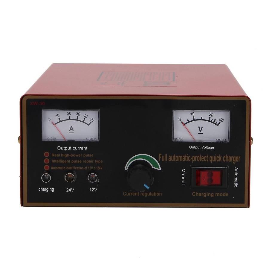 EU Plug 110-250V Truck Motorcycle Car Battery Charger Intelligent Pulse Repair Battery Charger 12V/2