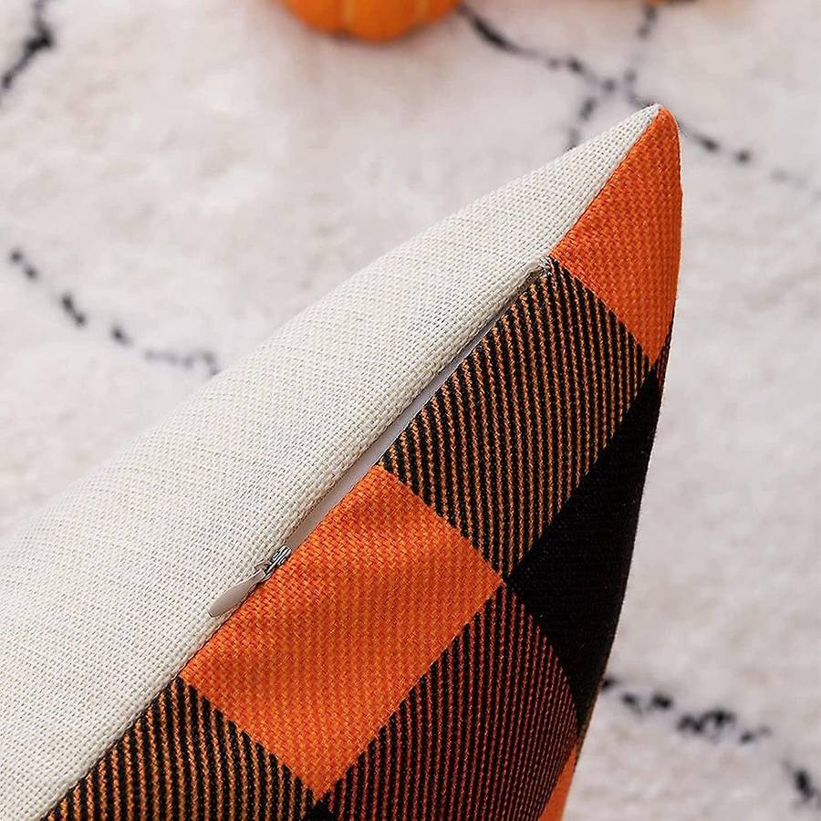 Fall Throw Pillow Covers 18X18 Set of 4, Thanksgiving Farmhouse Autumn Pillows, Cushion Case Sofa an