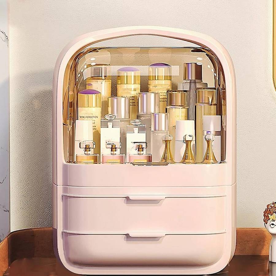 Fashion Large Capacity Cosmetic Box Makeup Jewelry Drawer Home Storage Boxs Multifunctional Travel C