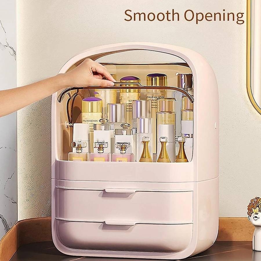 Fashion Large Capacity Cosmetic Box Makeup Jewelry Drawer Home Storage Boxs Multifunctional Travel C
