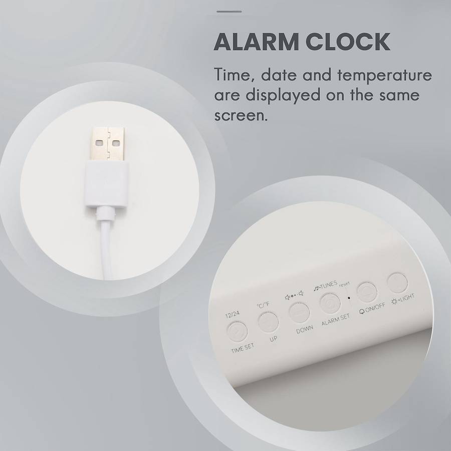 Fashion Living Room Digital Display LED Digital Perpetual Calendar Clock Luminous Silent Electronic