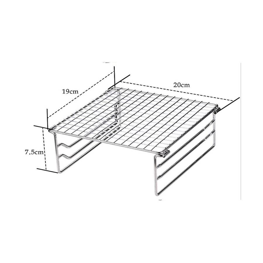 Folding Grill Grate Camping Grill Folding Grill Mini Outdoor Grill Grid Stainless Steel for Picnic