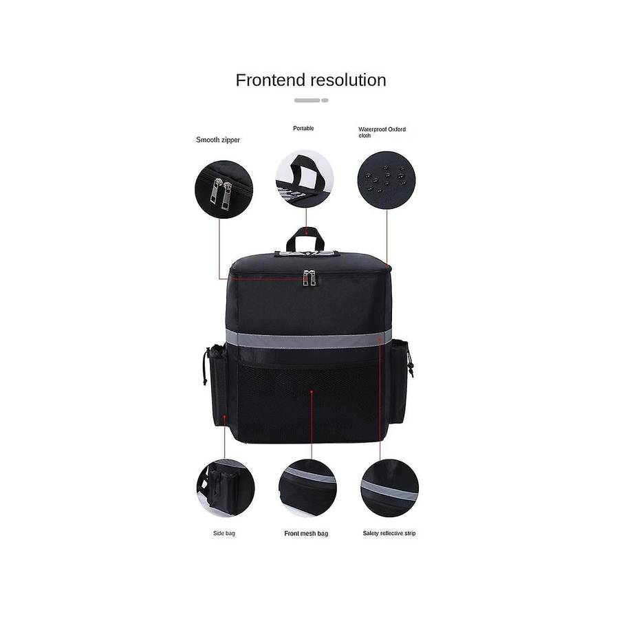 Food Delivery Backpack Pizza Delivery Bag Insulated Delivery Bag for Bike Delivery Food Delivery Bag