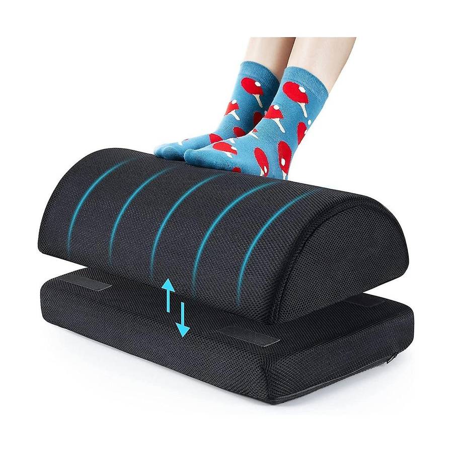 Foot Rest Under The Work Desk, Double-layer Adjustable Footstool, Suitable for Office