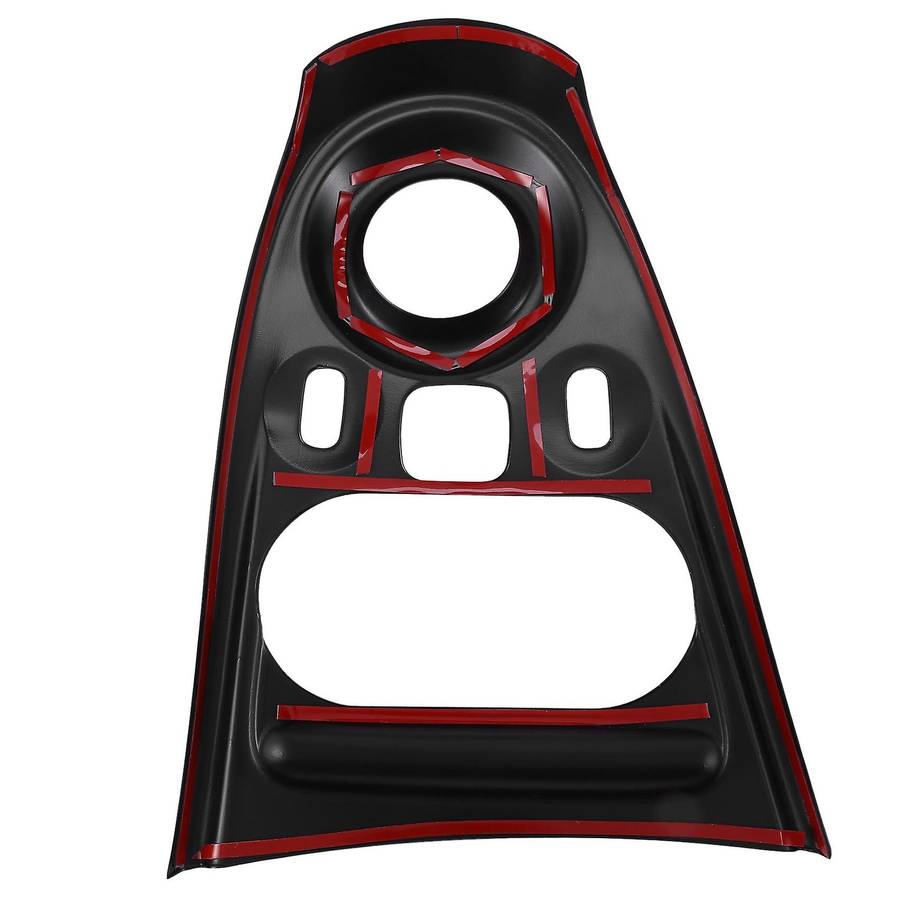for - 453 Fortwo Bright Black ABS Car Gear Shift Knob Panel Frame Cover Trim