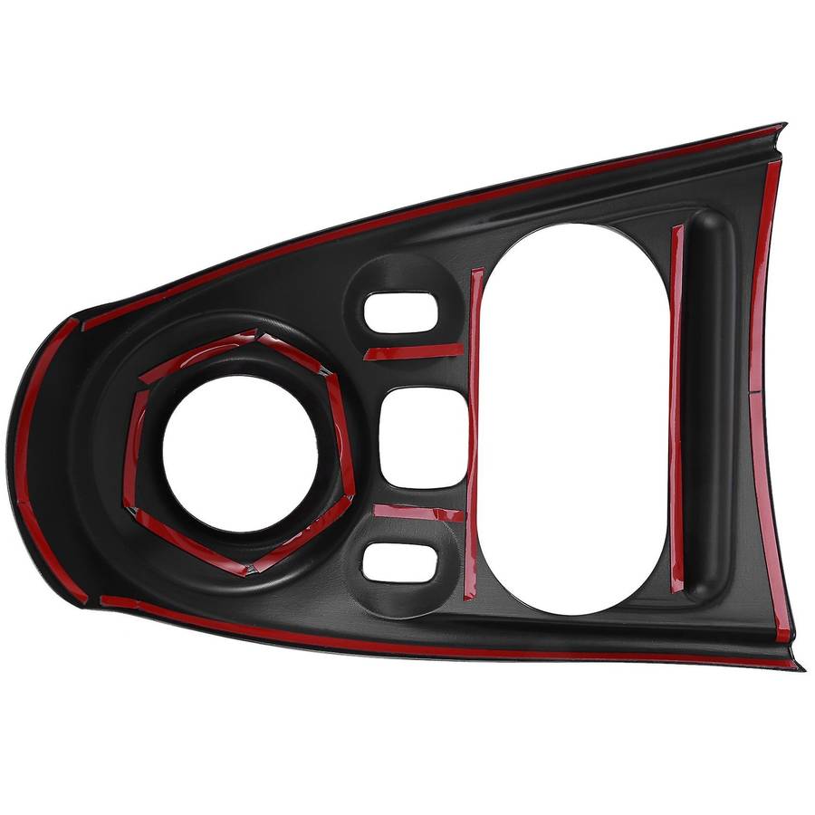 for - 453 Fortwo Carbon Fiber ABS Car Gear Shift Knob Panel Frame Cover Trim