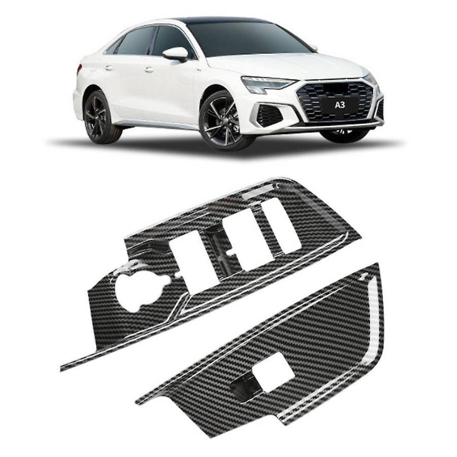 for - A3 A3L 2021 2022 Car Door Window Lift Switch Panel Cover Trim Decor Frame Sticker Accessories,