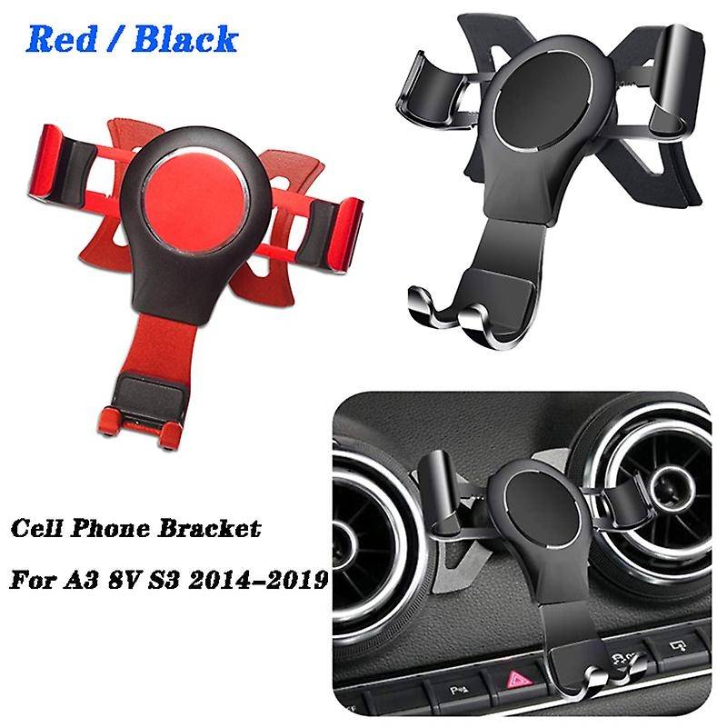for  A3 8V S3 2014-2019 Cell Phone Holder Mobile Bracket Car Mount Accessories Black