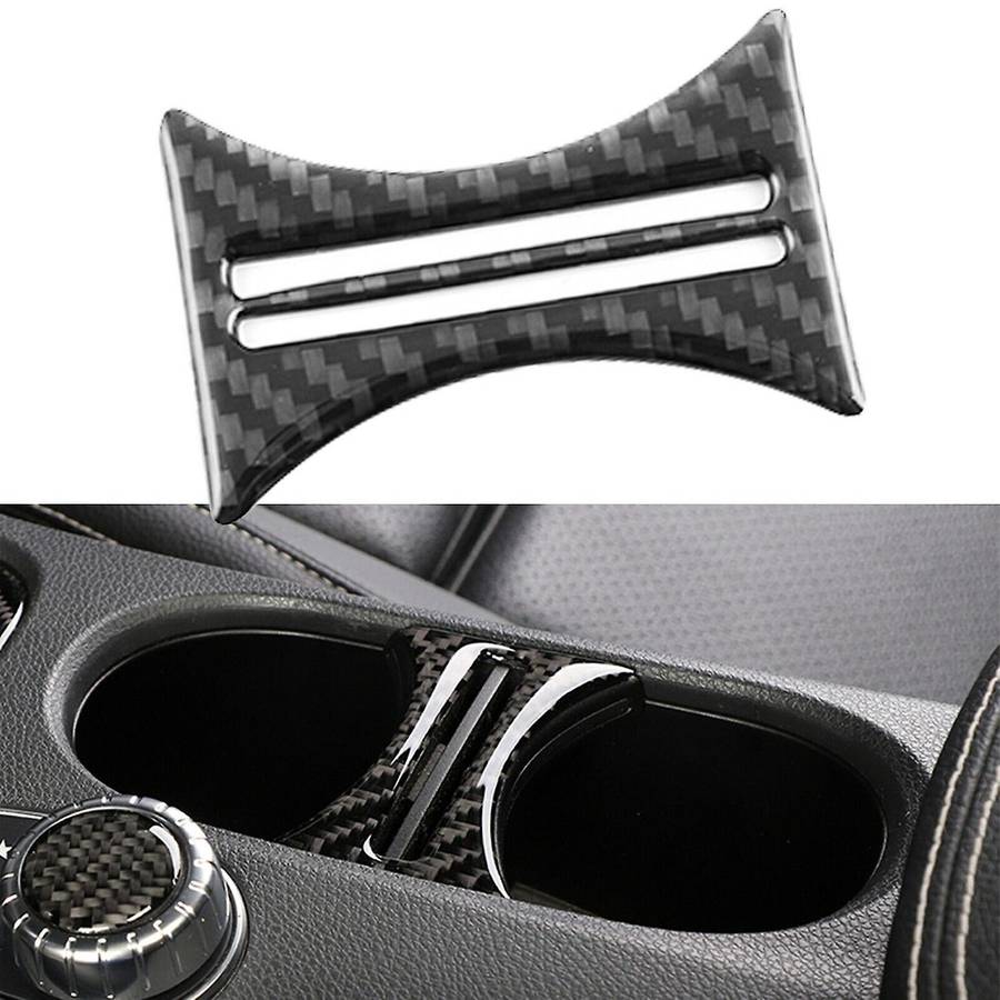 for - CLA GLA A-Class Carbon Fiber Cup Holder Separation Decorative Sticker