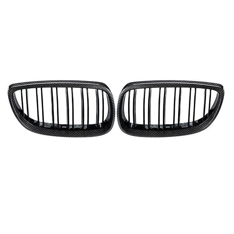 for - E90 E92 E93 328i 335i 2007-2011 Carbon Fiber Look Front Kidney Grille 51137157275 51137157276