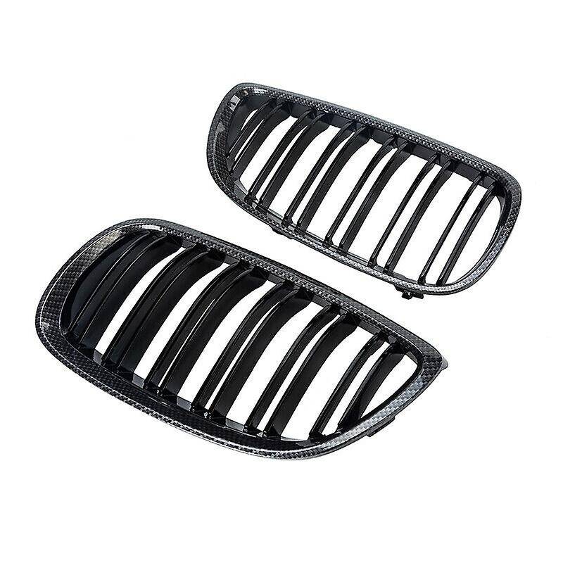 for - E90 E92 E93 328i 335i 2007-2011 Carbon Fiber Look Front Kidney Grille 51137157275 51137157276