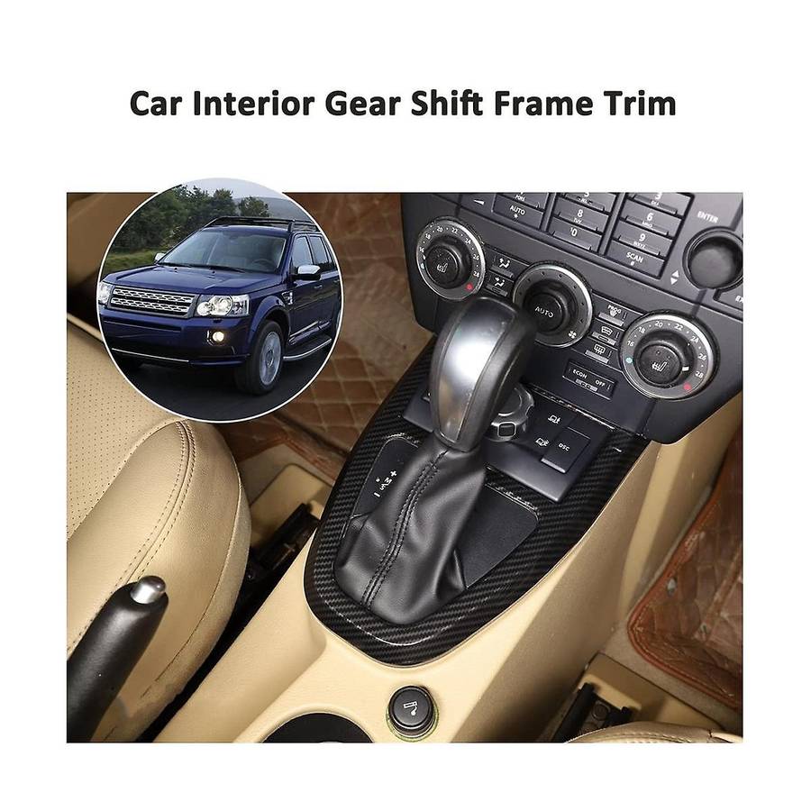 for 2 2009-2012 Car Gear Shift Knob Panel Frame Cover Trim Stickers Interior Accessories