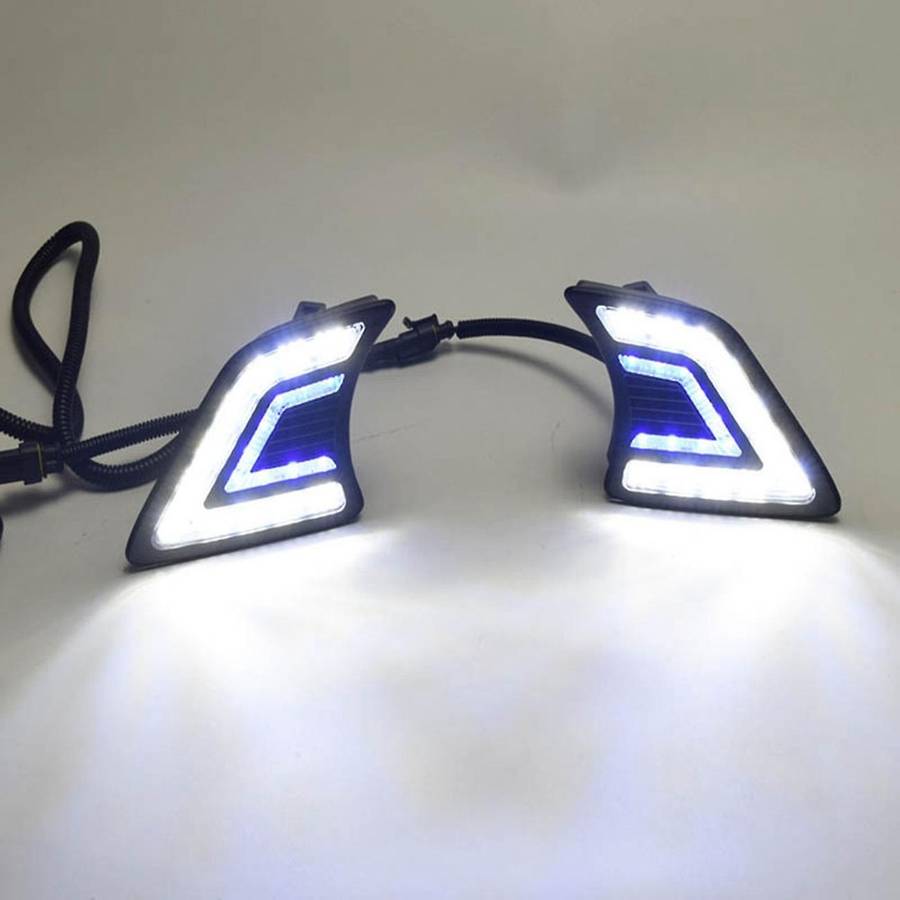 for 2012-2014 Pair Front LED DRL Daytime Running Fog Light Lamp
